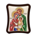 Icoana Sf Familie Ag925 lemn 8,5x10cm