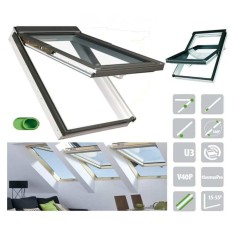 Fereastra mansarda dublă deschidere - FAKRO FPU-V U5 preSelect MAX