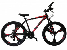 Bicicleta MTB Umit Accrue 2D , Cadru 18&amp;quot; , 21 Viteze , Culoare Negru/Rosu Roata PB Cod:2656000000 foto