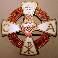 I.619 INSIGNA RELIGIOASA ADVE NIAT REGN TUUM APOSTOLAT DE LA PRIERE TOULOUSE