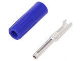 Mufă Banană 4mm Albastră 10A 50VDC