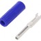 Mufă Banană 4mm Albastră 10A 50VDC