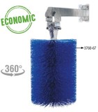 Perie pentru vaci cu directie duala, rotativa 360 , montaj fix, galvanizata la cald