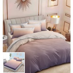 Lenjerie Pat Ripley Sx089, Bumbac, 6 Piese, Cu Elastic, Crem, Lila