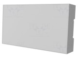 Carcasă șină DIN ITALTRONIC 9 module gri ABS policarbonat 158x90x32mm