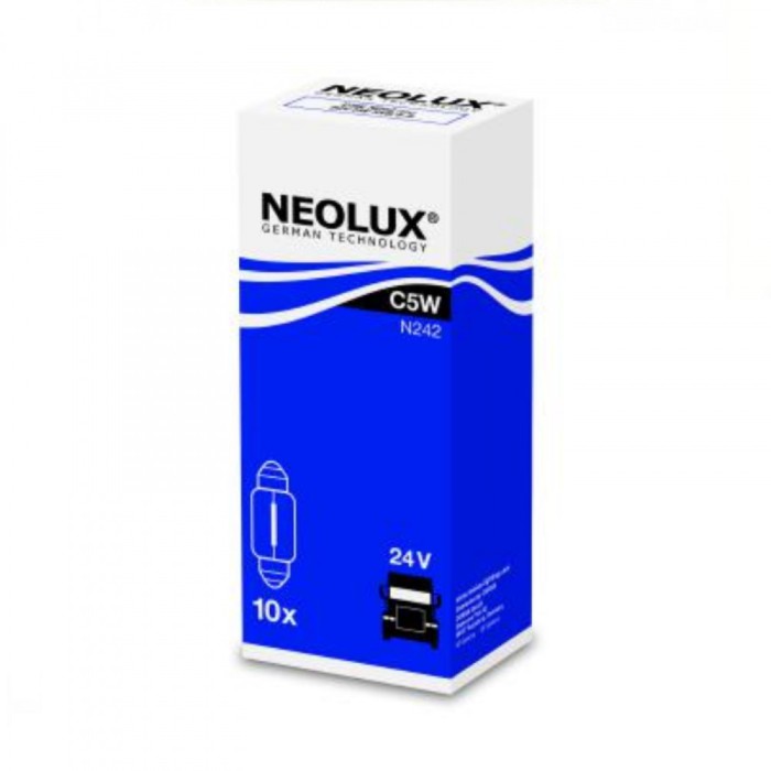 Set 10 buc Bec Indicator 24V C5W Sv8.5-8 Neolux