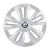 Cumpara ieftin Set 4 Capace Roti, potrivite jantelor de R15, pentru Volkswagen, model terra cromat, Autohelix MSA