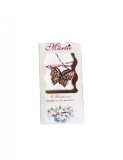Martisor tip brosa cu model fluturas cu perle pentru 1 si 8 martie