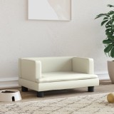 Gossi pat de caini, crem, 60x40x30 cm, piele ecologica