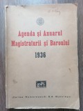Agenda si Anuarul Magistraturii si Baroului 1936