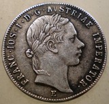 F.636 AUSTRIA FRANZ JOSEPH 20 KREUZER 1854 E ARGINT