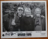 Autografe ale membrilor formatiei americane de blues si rock, Canned Heat pe fotografie mare