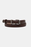Answear Lab curea de piele femei, culoarea maro