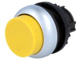 Comutator apăsare 22mm galben