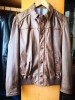 Jachetă din piele Massimo Dutti (tip bomber), M, Maro