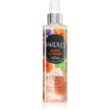 Yardley Poppy &amp; Violet spray de corp hidratant pentru femei 200 ml