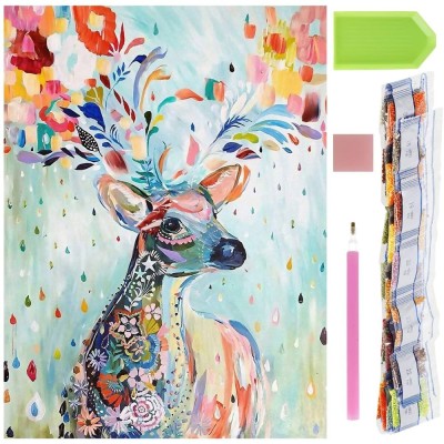 Set de broderie cu diamante 5D, 30x40cm, model Cerb Household NewTrend foto