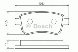 Set placute frana,frana disc RENAULT MEGANE III Hatchback (BZ0) (2008 - 2016) BOSCH 0 986 494 452