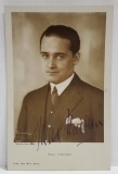 MAX HANSEN ( 1897-1961 ) , ACTOR SI CANTARET DANEZ , FOTOGRAFIE CU AUTOGRAF , PERIOADA INTERBELICA