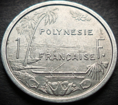 Moneda exotica 1 FRANC - POLYNESIE / POLINEZIA FRANCEZA, anul 1979 * Cod 3783 foto