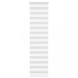 vidaXL Jaluzea tip zebra alb lățime țesătură 50,9 cm poliester