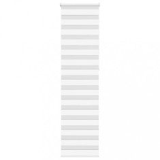 vidaXL Jaluzea tip zebra alb lățime țesătură 50,9 cm poliester
