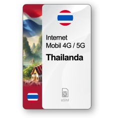 eSIM Internet Thailanda, valabil 7 zile, trafic 1 GB, Standard