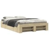 Cumpara ieftin Cadru pat fara saltea stejar sonoma 120x190 cm, lemn prelucrat