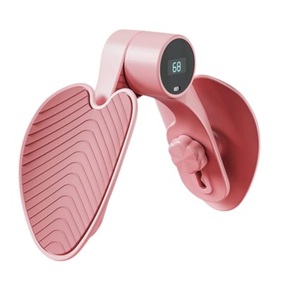 Dispozitiv Hip Trainer, Antrenor pentru podeaua pelvina, solduri, picioare, coapse, fese, maini si spate, postpartum, cu afisaj digital, roz foto