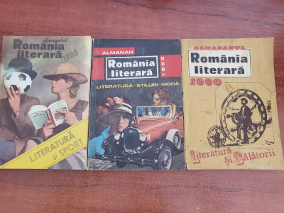 Almanahul Romania literara 1986, 1988,1990 foto