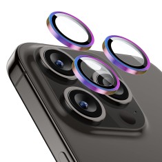 Folie camera foto compatibila apple iphone 15 pro max, profesionala hd, chromatic foto
