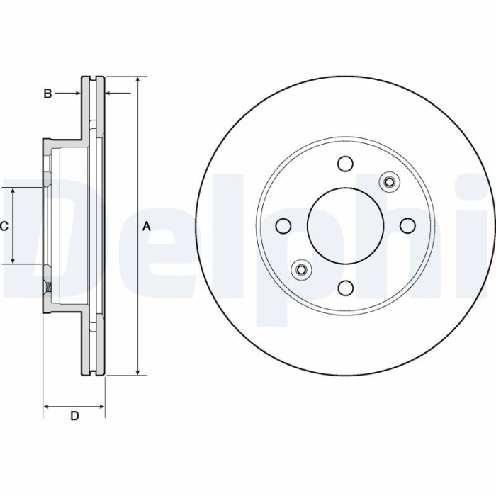 DELPHI BG3935C Disc frana
