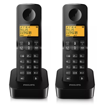 Set 2 telefoane DECT Philips, convorbire pana la 16 ore, ecran 1.6 inch foto