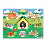 Puzzle din lemn animalele de companie, Melissa &amp; Doug