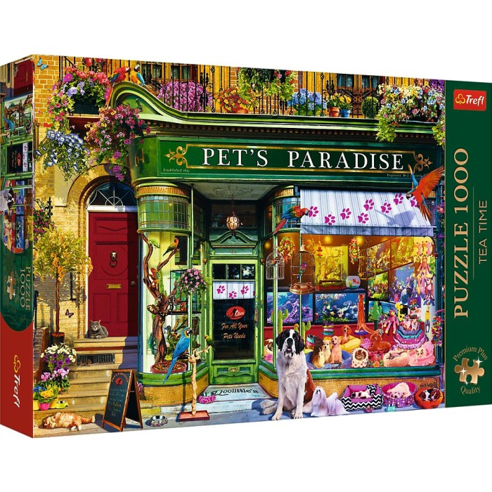PUZZLE TREFL 1000 PREMIUM PLUS TEA TIME PARADISUL ANIMALELOR SuperHeroes ToysZone