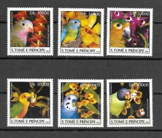 SAO TOME 2003 FAUNA PASARI PAPAGALI foto