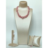 Cumpara ieftin Set Allure din cuarț roz, opal și perle