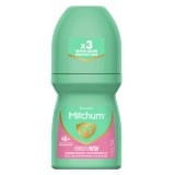Antiperspirant roll-on Mitchum Triple Odor Defense Powder Fresh pentru femei, piele sensibilă, 48h, 50 ml