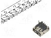 Conector USB A, versiune USB 2.0, in unghi 90&deg;, GCT - USB1130-15-A