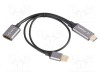 Adaptor LANBERG DisplayPort la HDMI și USB A 0,2m negru