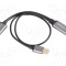 Adaptor LANBERG DisplayPort la HDMI și USB A 0,2m negru