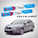 Cumpara ieftin Ștergătoare Seat Leon ST 5F8 2013-prezent | Set Față Flat &ndash; TeamCar&reg;