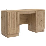 vidaXL Birou cu ușă Stejar Artizanal 142,5 x 50 x 75 cm Lemn prelucrat 3414629