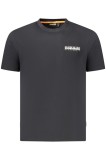 Cumpara ieftin Napapijri Tricou barbati, cu imprimeu grafic pe fata si pe spate, Regular Fit, Negru, M