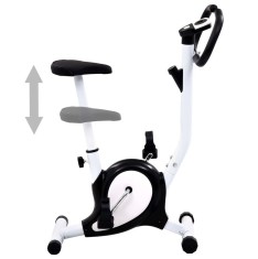 Bicicleta fitness cu curea de rezisten?a, negru foto