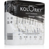 Kolorky Night Moments scutece ECO de unică folosință pentru ingrijire de noapte si protectie marimea XL 12-25 kg 25 buc