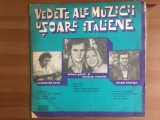 Vedete ale Muzicii Usoare Italiene disc vinyl lp selectii muzica pop italiana, VINIL, Electrecord