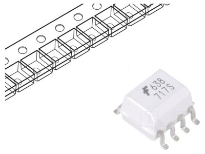Optocuplor SMD 2 Canale 3,75kV 10Mbps SO8 foto