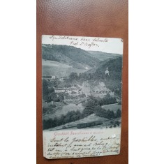 Carte postala, statiunea balneara Gie&szlig;h&uuml;bl-Sauerbrunn din Boemia, 1901