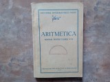 ARITMETICA - MANUAL PENTRU CLASELE A V-A SI A VI-A, 1953